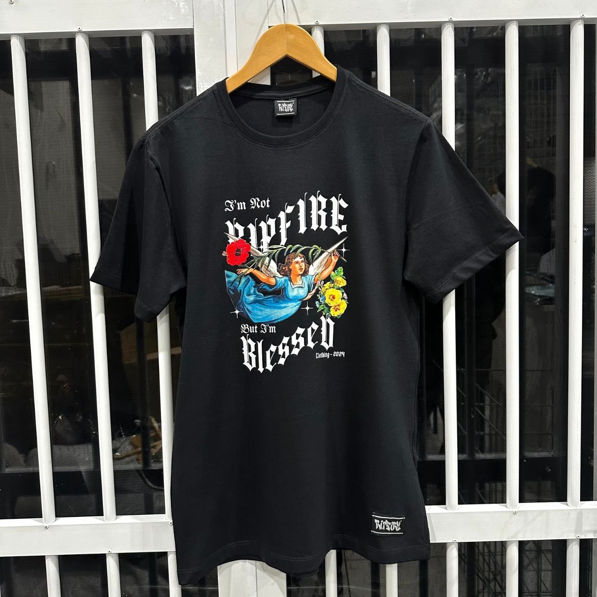 Camiseta Streetwear Ripfire Estampada Blessed Flowers Algodão