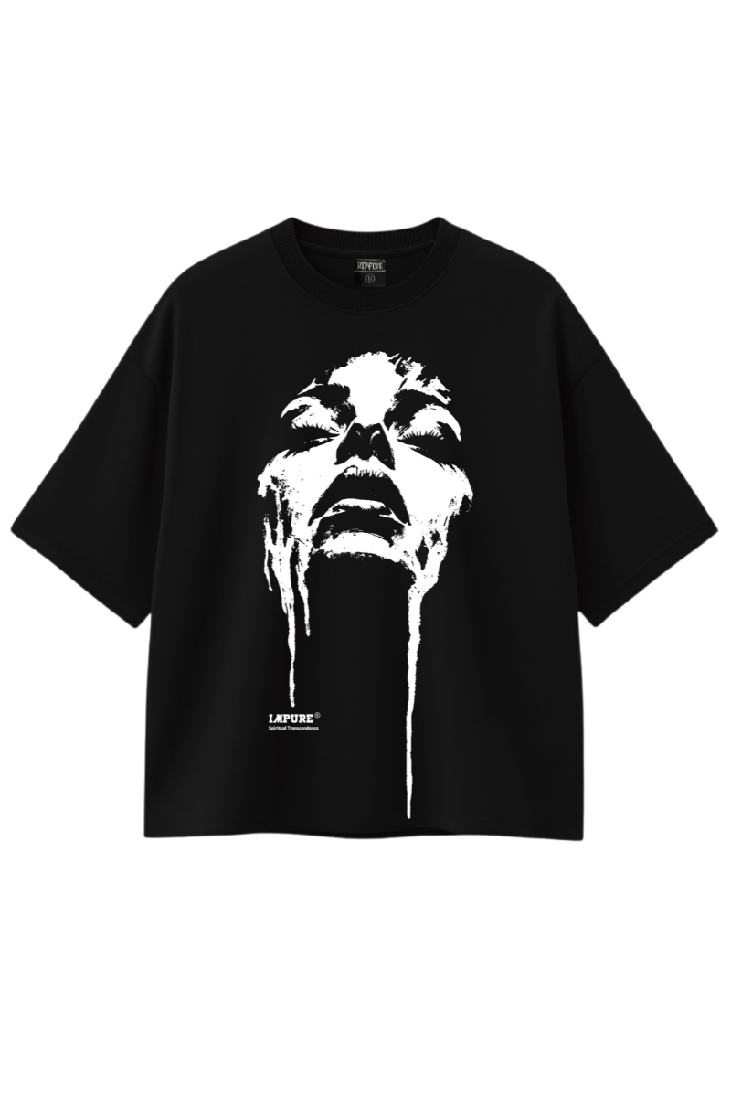 Camiseta Box Oversized Underground Ascend Ripfire x Impure Preto