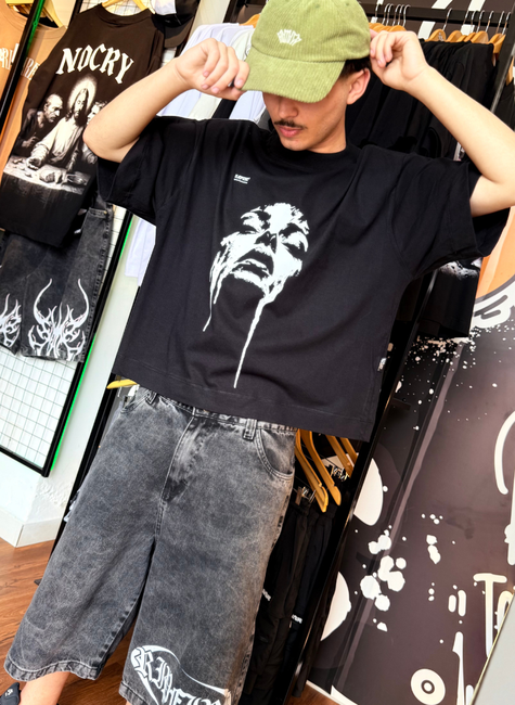 Camiseta Box Oversized Underground Ascend Ripfire x Impure Preto