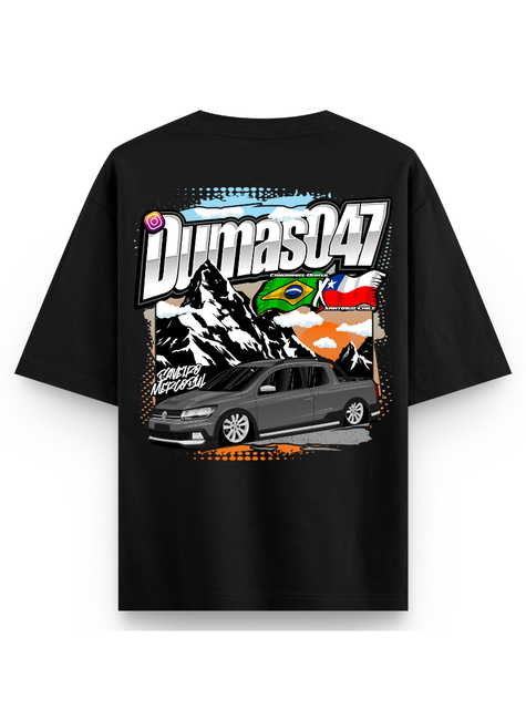Camiseta Oversized Dumas 047 Preto