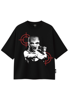 ヒートラップ Mサイズ Camiseta Boxy Masculina “Balaclava Target” Ripfire Algodão